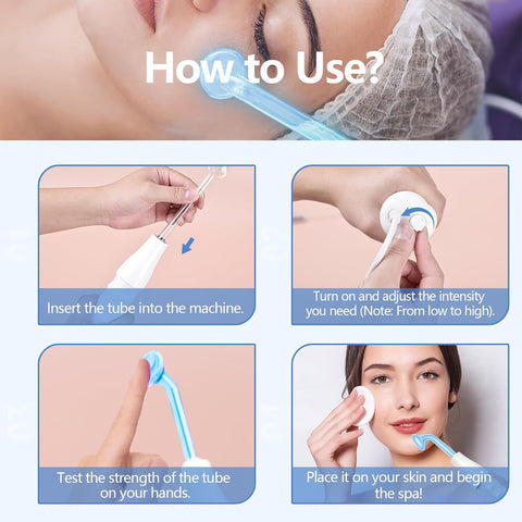 High-Frequency Facial Wand – 4-in-1 Skin Rejuvenation Device for Anti-Aging, Acne Care & Home Spa Treatments