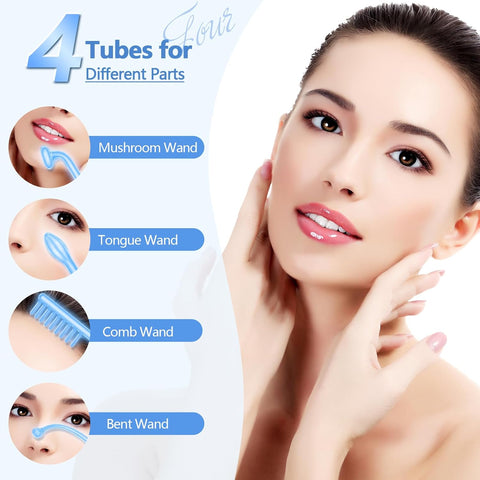 High-Frequency Facial Wand – 4-in-1 Skin Rejuvenation Device for Anti-Aging, Acne Care & Home Spa Treatments