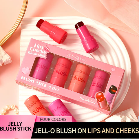 GlowPop Jelly Blush Stick – Dewy Tint in a Swipe