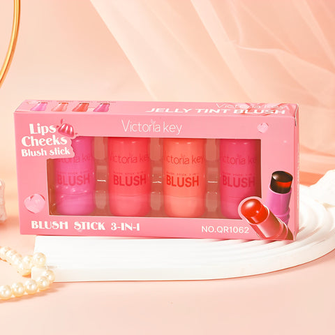 GlowPop Jelly Blush Stick – Dewy Tint in a Swipe
