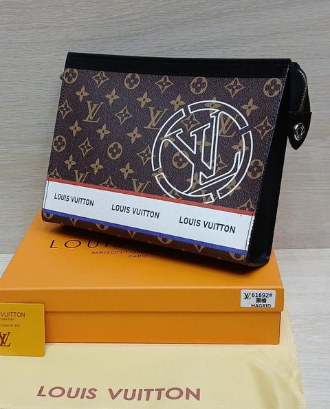 Louis Vuitton Embossed Leather Pouch