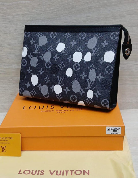 Louis Vuitton Embossed Leather Pouch
