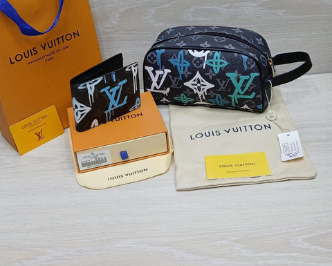 Louis Vuitton World Tour Wallet & Toiletry Pouch Set