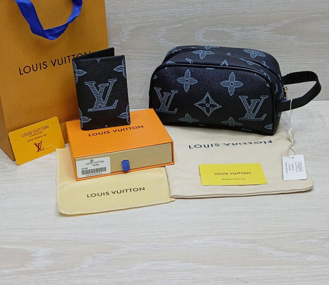 Louis Vuitton World Tour Wallet & Toiletry Pouch Set