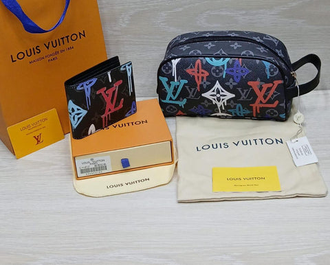Louis Vuitton World Tour Wallet & Toiletry Pouch Set