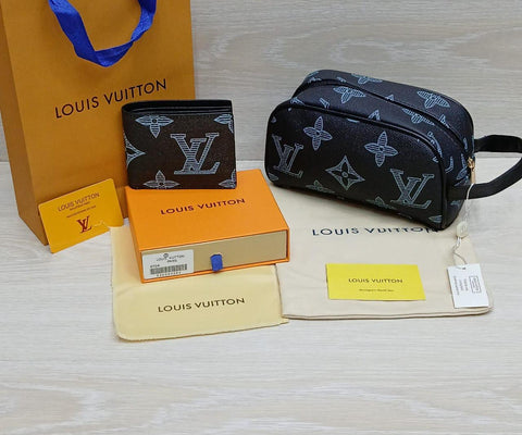 Louis Vuitton World Tour Wallet & Toiletry Pouch Set