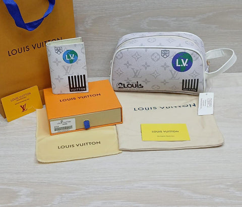 Louis Vuitton World Tour Wallet & Toiletry Pouch Set