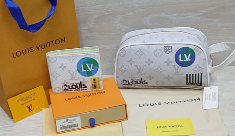 Louis Vuitton World Tour Wallet & Toiletry Pouch Set