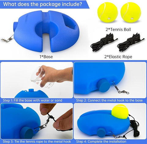 Tennis Trainer Rebound Ball – Practice Anytime Anywhere